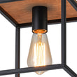 Load image into Gallery viewer, Farmhouze Light-1-Light Black Metal Square Lantern Pendant Light-Pendant-Black-