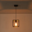 Load image into Gallery viewer, Farmhouze Light-1-Light Black Metal Square Lantern Pendant Light-Pendant-Black-