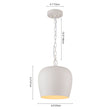 Load image into Gallery viewer, Farmhouze Light - 1 - Light Danish Simple Metal White Pendant Light - Pendant - Bell Shade -