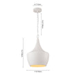Load image into Gallery viewer, Farmhouze Light - 1 - Light Danish Simple Metal White Pendant Light - Pendant - Bell Shade -