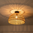 Load image into Gallery viewer, Farmhouze Light - 1 - Light Rustic Boho Woven Rope Dome Pendant Light - Pendant - Medium - White