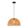 Load image into Gallery viewer, Farmhouze Light - 1 - Light Rustic Boho Woven Rope Dome Pendant Light - Pendant - Medium - White