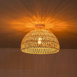Load image into Gallery viewer, Farmhouze Light - 1 - Light Rustic Boho Woven Rope Dome Pendant Light - Pendant - Medium - White