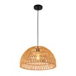 Load image into Gallery viewer, Farmhouze Light - 1 - Light Rustic Boho Woven Rope Dome Pendant Light - Pendant - Medium - White