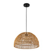 Load image into Gallery viewer, Farmhouze Light - 1 - Light Rustic Boho Woven Rope Dome Pendant Light - Pendant - Medium - White