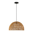 Load image into Gallery viewer, Farmhouze Light - 1 - Light Rustic Boho Woven Rope Dome Pendant Light - Pendant - Medium - White