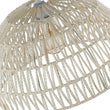 Load image into Gallery viewer, Farmhouze Light - 1 - Light Rustic Boho Woven Rope Dome Pendant Light - Pendant - Medium - White