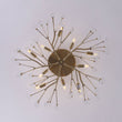 Load image into Gallery viewer, Farmhouze Light - 10 - Light Brass Crystal Sputnik Semi Flush Mount Ceiling Light - Ceiling Light - Brass -