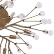 Load image into Gallery viewer, Farmhouze Light - 10 - Light Brass Crystal Sputnik Semi Flush Mount Ceiling Light - Ceiling Light - Brass -