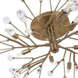 Load image into Gallery viewer, Farmhouze Light - 10 - Light Brass Crystal Sputnik Semi Flush Mount Ceiling Light - Ceiling Light - Brass -