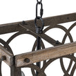 Load image into Gallery viewer, Farmhouze Light - 3 - Light Antique Wooden Rectangular Cage Island Pendant - Chandelier - Poplar -