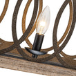 Load image into Gallery viewer, Farmhouze Light - 3 - Light Antique Wooden Rectangular Cage Island Pendant - Chandelier - Poplar -