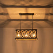 Load image into Gallery viewer, Farmhouze Light - 3 - Light Antique Wooden Rectangular Cage Island Pendant - Chandelier - Poplar -