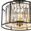 Load image into Gallery viewer, Farmhouze Light-3-Light Crystal Shade Drum Semi Flush Mount-Ceiling Light-3-Light-