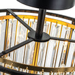 Load image into Gallery viewer, Farmhouze Light-3-Light Crystal Shade Drum Semi Flush Mount-Ceiling Light-3-Light-
