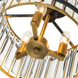 Load image into Gallery viewer, Farmhouze Light-3-Light Crystal Shade Drum Semi Flush Mount-Ceiling Light-3-Light-