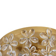 Load image into Gallery viewer, Farmhouze Light - 3 - Light Glam Gold Sparkle Crystal Flower Flush Mount Light - Chandelier - Brass -