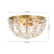 Load image into Gallery viewer, Farmhouze Light - 3 - Light Glam Gold Sparkle Crystal Flower Flush Mount Light - Chandelier - Brass -