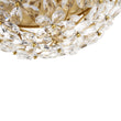 Load image into Gallery viewer, Farmhouze Light - 3 - Light Glam Gold Sparkle Crystal Flower Flush Mount Light - Chandelier - Brass -