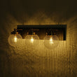 Load image into Gallery viewer, Farmhouze Light - 3 - light Modern Clear Crackled Glass Globe Vanity Sconce - Wall Sconce - 3 - Light -
