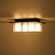 Load image into Gallery viewer, Farmhouze Light - 4 - Light Dimmable LED Cylindrical Glass Square Ceiling Light - Ceiling Light - 4 - Light -