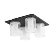 Load image into Gallery viewer, Farmhouze Light - 4 - Light Dimmable LED Cylindrical Glass Square Ceiling Light - Ceiling Light - 4 - Light -