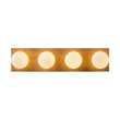 Load image into Gallery viewer, Farmhouze Light - 4 - light Rustic Wood Frosted Glass Globe Vanity Wall Lamp - Wall Sconce - 22.8 in -