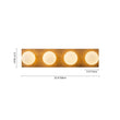 Load image into Gallery viewer, Farmhouze Light - 4 - light Rustic Wood Frosted Glass Globe Vanity Wall Lamp - Wall Sconce - 22.8 in -