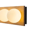 Load image into Gallery viewer, Farmhouze Light - 4 - light Rustic Wood Frosted Glass Globe Vanity Wall Lamp - Wall Sconce - 22.8 in -