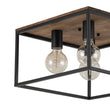 Load image into Gallery viewer, Farmhouze Light-4-Light Square Cage Flush Mount Ceiling Light-Ceiling Light-Black (Pre-Order $ 1-2 Weeks)-