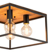 Load image into Gallery viewer, Farmhouze Light-4-Light Square Cage Flush Mount Ceiling Light-Ceiling Light-Black (Pre-Order $ 1-2 Weeks)-