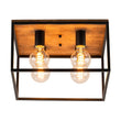 Load image into Gallery viewer, Farmhouze Light-4-Light Square Cage Flush Mount Ceiling Light-Ceiling Light-Black (Pre-Order $ 1-2 Weeks)-