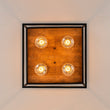 Load image into Gallery viewer, Farmhouze Light-4-Light Square Cage Flush Mount Ceiling Light-Ceiling Light-Black (Pre-Order $ 1-2 Weeks)-