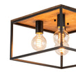 Load image into Gallery viewer, Farmhouze Light-4-Light Square Cage Flush Mount Ceiling Light-Ceiling Light-Black (Pre-Order $ 1-2 Weeks)-