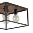 Load image into Gallery viewer, Farmhouze Light-4-Light Square Cage Flush Mount Ceiling Light-Ceiling Light-Black (Pre-Order $ 1-2 Weeks)-