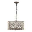 Load image into Gallery viewer, Farmhouze Light - 4 - Light Vintage French Crystal Square Lantern Pendant - Chandelier - Black -