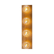 Load image into Gallery viewer, Farmhouze Light - 4 - light Vintage Wood Amber Glass Globe Vanity Light - Wall Sconce - 22.8 in -