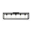 Load image into Gallery viewer, Farmhouze Light - 5 - Light Black Rectangular Cage Flush Mount Ceiling Light - Ceiling Light - 5 Bulbs -