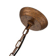 Load image into Gallery viewer, Farmhouze Light-5-Light Candle Style Rust Iron Drum Pendant-Pendant-Rust-