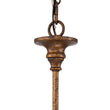 Load image into Gallery viewer, Farmhouze Light-5-Light Candle Style Rust Iron Drum Pendant-Pendant-Rust-