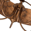 Load image into Gallery viewer, Farmhouze Light-5-Light Candle Style Rust Iron Drum Pendant-Pendant-Rust-