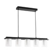 Load image into Gallery viewer, Farmhouze Light - 5 - Light Dimmable LED Cylindrical Glass Linear Island Pendant - Chandelier - 5 - Light -