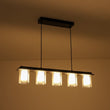 Load image into Gallery viewer, Farmhouze Light - 5 - Light Dimmable LED Cylindrical Glass Linear Island Pendant - Chandelier - 5 - Light -