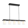 Load image into Gallery viewer, Farmhouze Light - 5 - Light Dimmable LED Cylindrical Glass Linear Island Pendant - Chandelier - 5 - Light -