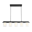 Load image into Gallery viewer, Farmhouze Light - 5 - Light Dimmable LED Cylindrical Glass Linear Island Pendant - Chandelier - 5 - Light -
