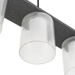 Load image into Gallery viewer, Farmhouze Light - 5 - Light Dimmable LED Cylindrical Glass Linear Island Pendant - Chandelier - 5 - Light -