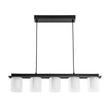 Load image into Gallery viewer, Farmhouze Light - 5 - Light Dimmable LED Cylindrical Glass Linear Island Pendant - Chandelier - 5 - Light -