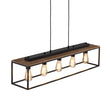 Load image into Gallery viewer, Farmhouze Light-5-Light Rectangular Cage Kitchen Island Pendant-Chandelier-Black-