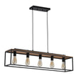 Load image into Gallery viewer, Farmhouze Light-5-Light Rectangular Cage Kitchen Island Pendant-Chandelier-Black-