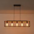 Load image into Gallery viewer, Farmhouze Light-5-Light Rectangular Cage Kitchen Island Pendant-Chandelier-Black-